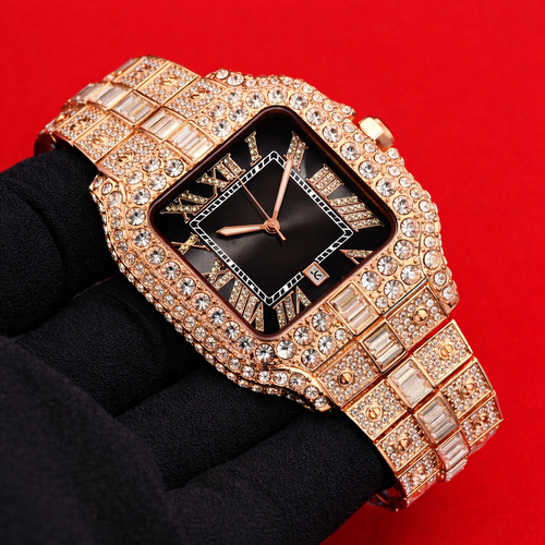 Black Face Roman Rose Gold